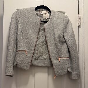Ted Baker Light Gray Textured Blazer